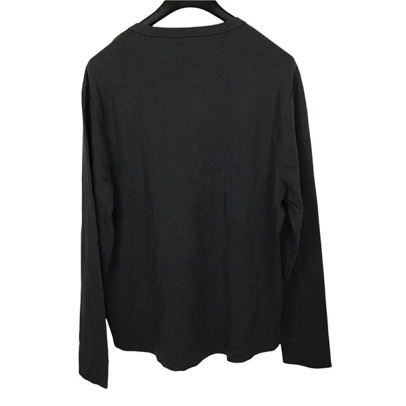 Madewell Doubledown Henley Shirt Cotton Pullover Long Sleeve Coal Gray Size XXL - Picture 3 of 4